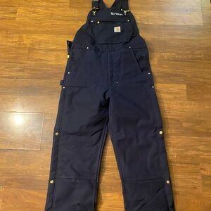 Carhartt Dark Blue Work Overalls